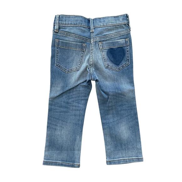 Crewcuts NWT Strait Leg Heart Jeans 3 - Picture 4 of 4